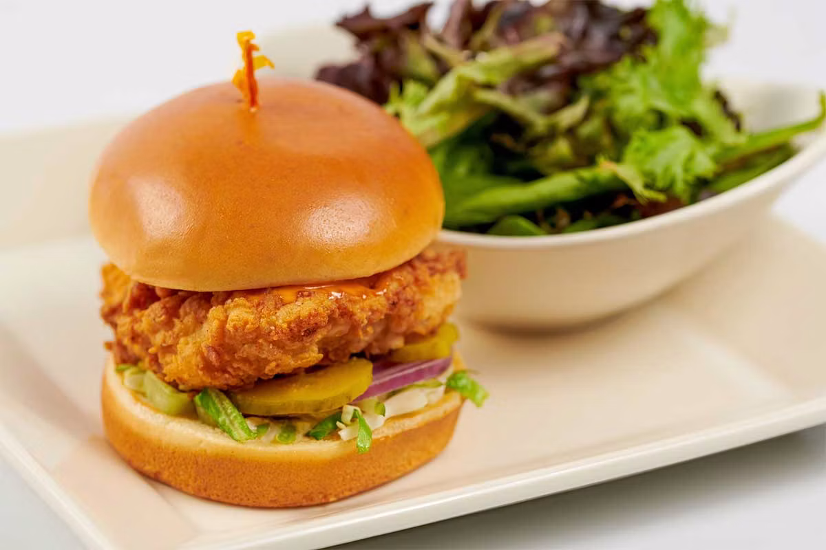 SkinnyLicious Crispy Chicken Sandwich with Sriracha Mayo - The Cheesecake Factory Menu Prices 2026
